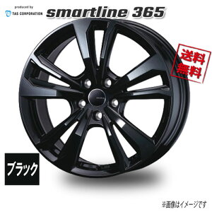 WEDS TAS smartline 365 ブラック 17インチ 5H110 7J+41 4本 65.1 業販4本購入で送料無料