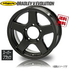 ホイール新品 4本セット ブラッドレー BRADLEY V エボリューション スーパーブラック 16インチ 5H139.7 5.5J+22 業販4本購入で送料無料 ジムニー JB64 JB23