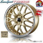 ホイール BLEST ユーロスポーツ TYPE815 セミグロスゴールド メッシュ 15インチ 4本セット 4H100 5J+45 業販4本購入で送料無料 4G エブリィ N-BOX タント スペーシア ムーヴ