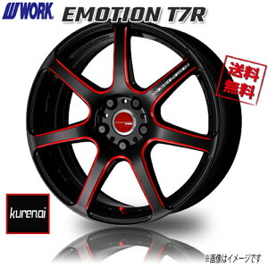 WORK EMOTION T7R BRM kurenai G[V 18C` 5H100 7.5J+47 1{ 4{wő 50n vEX J[X|[c 86 BRZ