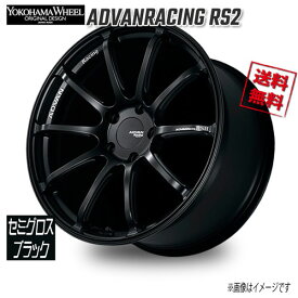ヨコハマ アドバンレーシング RS2 FOR PORCHEセミグロスブラック 19インチ 5H130 8.5J+52 1本 71.6 業販4本購入で送料無料
