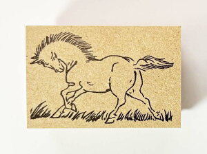 �N���X�^���v(F21)�@���x�u�߁v���܁y30mm×45mm�z�S��`����N�����̂���`��