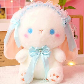 ロリータうさぎ ぬいぐるみ うさぎ 干支 置物 ウサギ かわいい 兎 ふわふわ 動物 アニマル 女の子 キッズ おもちゃ もこもこ グッズ 雑貨 子供 出産祝い 彼女 誕生日 可愛い プレゼント クリスマス ギフト 彼女 贈り物 2歳 3歳 4歳 5歳