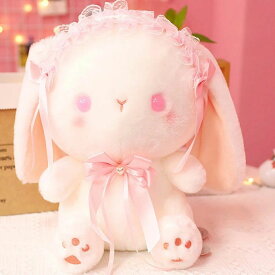 ロリータうさぎ ぬいぐるみ うさぎ 干支 置物 ウサギ かわいい 兎 ふわふわ 動物 アニマル 女の子 キッズ おもちゃ もこもこ グッズ 雑貨 子供 出産祝い 彼女 誕生日 可愛い プレゼント クリスマス ギフト 彼女 贈り物 2歳 3歳 4歳 5歳