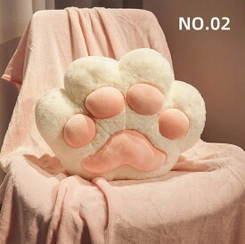 【SALE期間中★P20倍】抱き枕 クッション ブランケット付き 猫の爪 肉球 ぬいぐるみ 暖かい手 ひざ掛け かわいい ハンドワーム 携帯枕 車用枕 車 枕 掛け毛布 背当て 腰当てクッション 膝掛け オフィス 自宅 ソファ 冷房対策 お昼寝や仮眠に