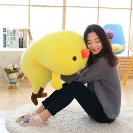ひよこ ぬいぐるみ チキン 鶏 抱き枕 かわいい 動物 大きい 肌触り良い 寝かしつけ 癒し系 ねむねむ 気持ちい クッション バレンタイン ハロウィーン クリスマス ふわふわ イエロー もちもち 背