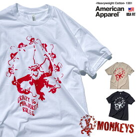 12モンキーズ 「CRAZY IS MAJORITY RULES」「MONKEY LOGO」 12MONKEYS 映画Tシャツ