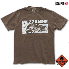 Massive Attack 「Mezzanine」T-shirts FADE　マッシヴアタック「メザニン」「メザニーン」　Tシャツ　音楽Tシャツ　バンドTシャツ　フェードTシャツ エスプレッソ