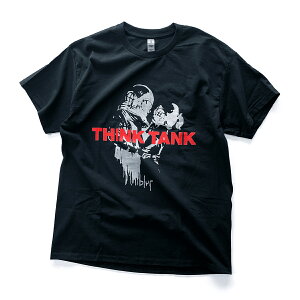 blur�uTHINK TANK�v�yBANKSY�z�u���[�@�V���N�^���N�@�o���N�V�[�@T�V���c�@T-shirts ���yT�V���c�@�o���hT�V���c �yGILDAN Ultra Cotton 6.0 oz�zAmerican fit