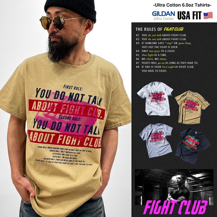 楽天市場】ファイトクラブ 「RULE」 FIGHTCLUB 映画Tシャツ 90s カルト 