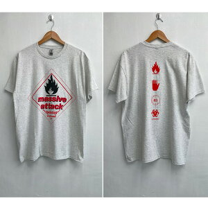 Massive Attack �uBlue Lines�v�uLOGO�v T-shirts ASH�@/�@�}�b�V���A�^�b�N�u�u���[�E���C���Y�v�@T�V���c�@/�@���yT�V���c�@�o���hT�V���c �A�b�V��