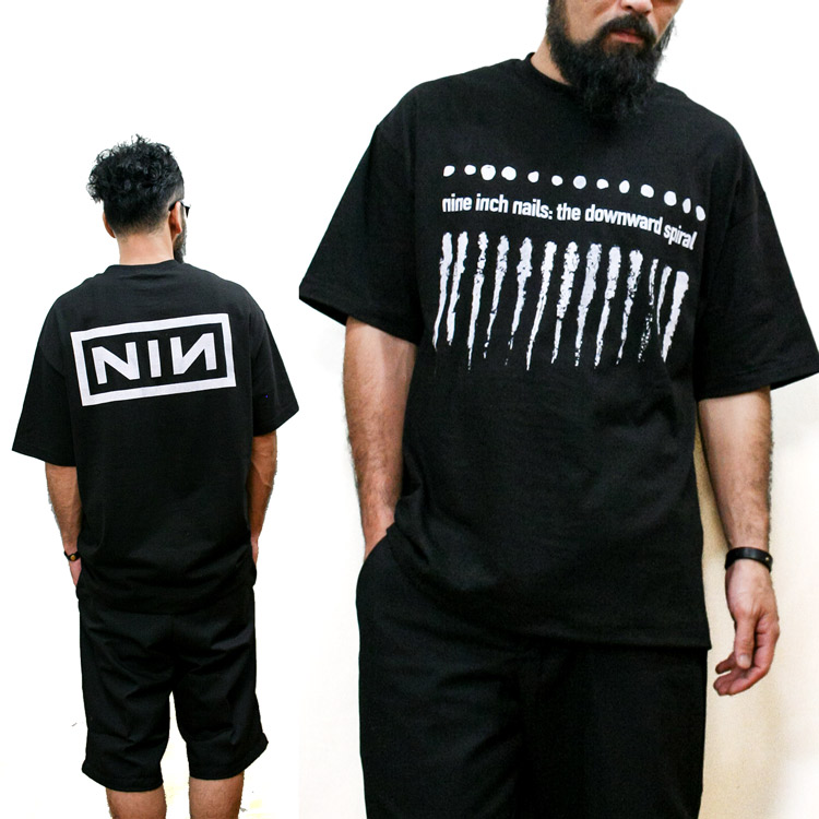 90'S NINE INCH NAILS ダウンワードTシャツ バンドT 【 大感謝セール
