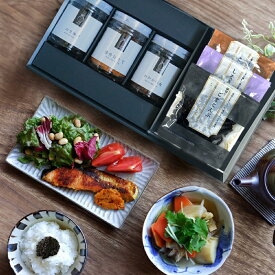 ＼送料無料／ OKiNI 【新】ご飯のお友ギフトBセットギフト 化粧箱 内祝 引越し 挨拶 御供 おかか明太 のり佃煮 雲丹ほたて 瓶 ご飯のお供 プレゼント 高級 誕生日プレゼント 贅沢 ご褒美 60代 70代 80代