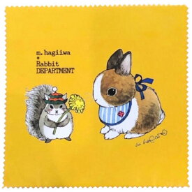 【アウトレット】【萩岩睦美】リスとウサギ柄 ラビット メガネクロス 【MutsumiHagiiwa】