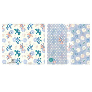 ラスト1点!【日本製】 【SALE】デザイナーズジャパン 抗菌マスクケース 3ポケット 花と鳥