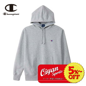 ★5%以上off★チャンピオン CHAMPION C3-XS151 ATHLETIC WEAR HOODED SWEAT SHI HOODED SWEATSHIR オックスフォードグレー スウェット 上 トップス トレーナー 長袖 袖 胸 ロゴ リラックス ジム トレーニング ウェア パーカー サッカー バスケ シンプル グレー