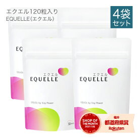 エクエル パウチ 120粒×4袋 大塚製薬 1日分の目安4粒（エクオール 10mg） エクオール 大豆イソフラボン サプリ 4個セット EQUELLE ekueru 【正規品】【メール便】【送料無料】