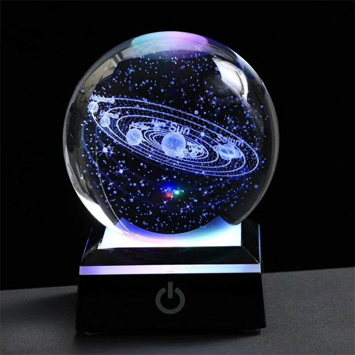 楽天市場】3D宇宙 K9クリスタルボール 太陽系 模型 誕生日プレゼント 