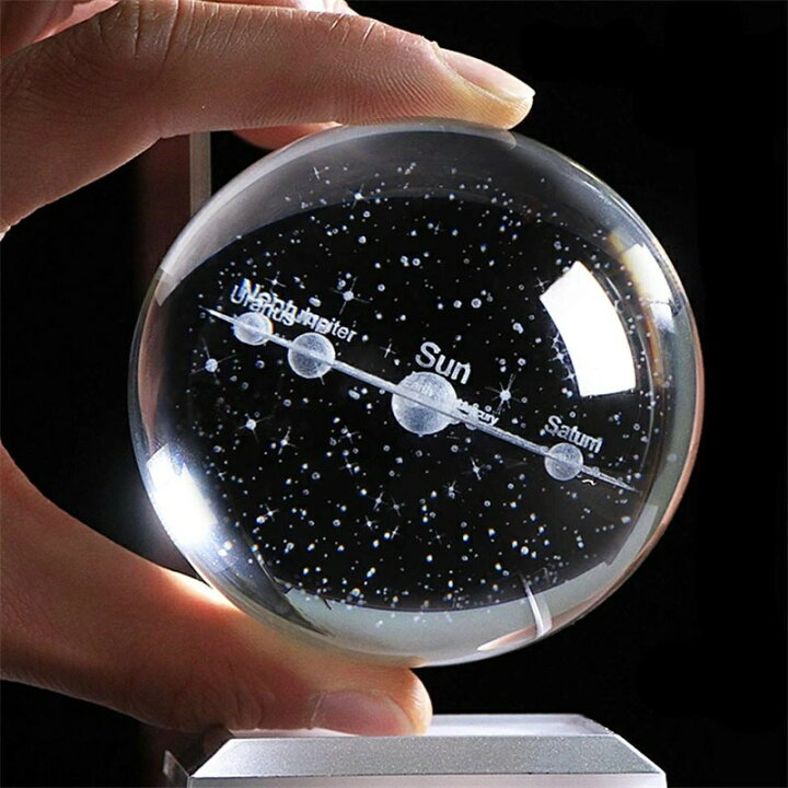 楽天市場】3D宇宙 K9クリスタルボール 太陽系 模型 誕生日プレゼント 