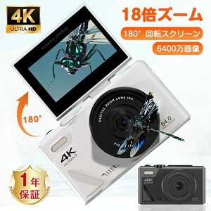 �yP10���i���Łz�f�W�^���J���� �f�W�J�� ���B�� 4K ����B�e �X�}�z �]�� 6400����f WIFI�Ή� 180°��]�X�N���[�� 18�{�Y�[�� �r�f�I�J���� AF�@�\ ��u���␳ AF�@�\ 3�C���`���� �E�F�u�J��