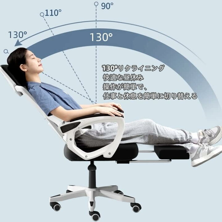 楽天市場】人間工学 オフィスチェア 360度回転 在宅勤務椅子 デスク 