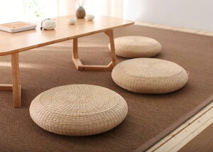シートクッション い草クッション 和モダン インテリア 和室 畳 居酒屋 忘年会 座敷 法事 宴会 旅館 温泉旅館 業務用 自然素材 ナチュラル 座布団 丸型 円形 客席 直径40cm 厚さ10cm 通気性 快適