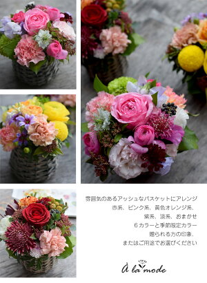 花ギフトフラワープレゼント誕生日花アレンジプレゼントギフト「ア・ラ・モード」花フラワーギフト誕生日結婚祝い送別定年退職転勤お礼アレンジメント女性送料無料祝いお洒落
