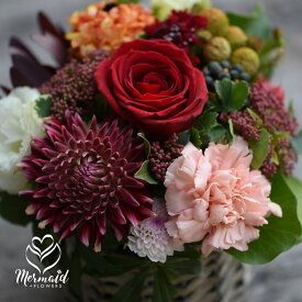 花 ギフト フラワー プレゼント 誕生日 バレンタイン 迎春 お正月 年越し プレゼント ギフト 花 アレンジ「ア・ラ・モード」花 フラワー 結婚祝い 送別 定年 退職 転勤 お礼 アレンジメント 女性 送料無料 祝い