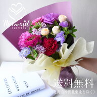花束 プレゼント 誕生日 フラワーギフト バラ 『ピュアブーケ』 誕生日　結婚　プレゼントお祝い ははの…