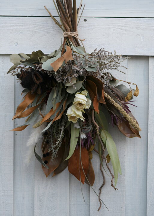 楽天市場】ドライフラワー ブーケ 花束 スワッグ 送料無料「ワイルド  