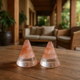 龍神のすず® 《anan掲載！おはなもあな限定》盛り塩｜ヒマラヤ岩塩｜宝龍｜4個｜風水 1年交換不要 縁起物 幸運 玄関 トイレ 浴室 浄化 塩 ヒーリング オシャレ 開運アイテム 天然石 パワーストーン インテリア 風水グッズ 縁起物 幸運 グッズ