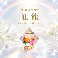 【anan掲載】盛り塩 交換不要 龍神のすず® 虹龍 台座付き おしゃれ オルゴナイト 持ち歩ける盛り塩 開運…