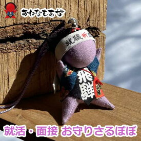 【風水・祈祷済み・当店限定】サルボボ お守り さるぼぼ 就職活動応援！ストラップ キーホルダー 就活 就職活動 転職のお守り 面接 採用試験 追い風が吹く 御守り 子宝 安産 運を引き寄せる