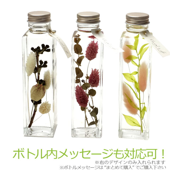 楽天市場】ハーバリウム ナチュラル Herbarium ［植物標本］ボトル 