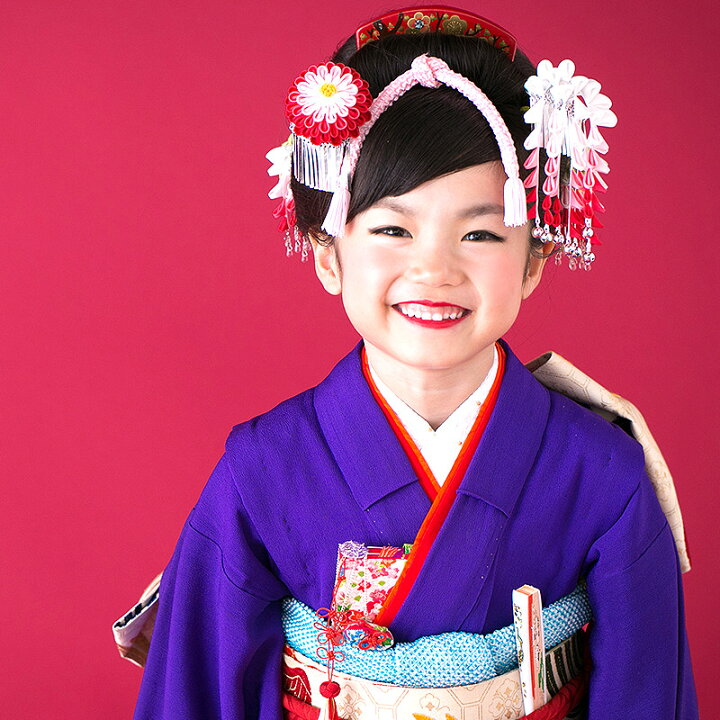 楽天市場】髪飾り 七五三 藤娘かんざし 三歳 七歳の 七五三 の 日本髪 
