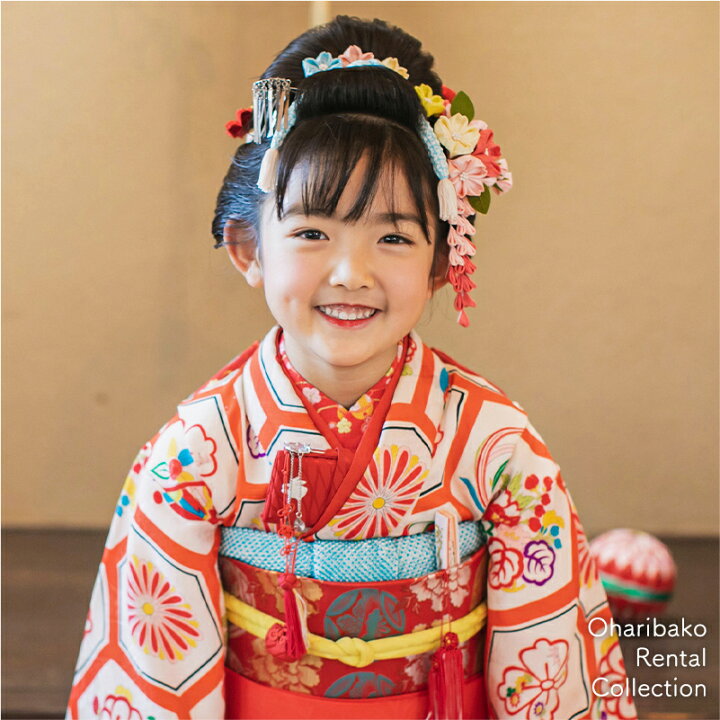 楽天市場】七五三 着物 レンタル 7歳 フルセット アンティーク 正絹 