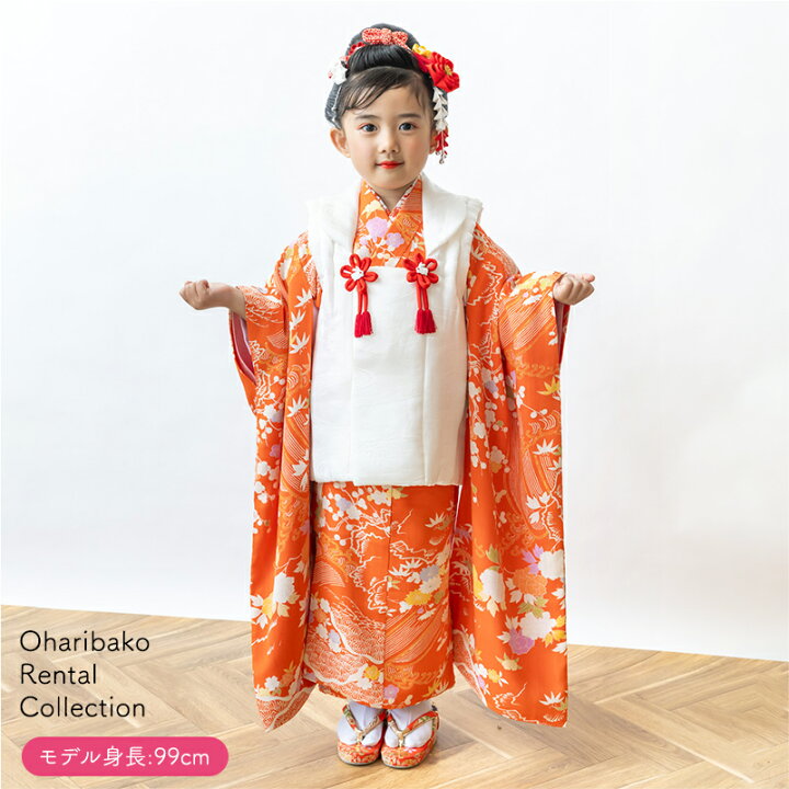 楽天市場】七五三 着物 レンタル 3歳 フルセット アンティーク 正絹  