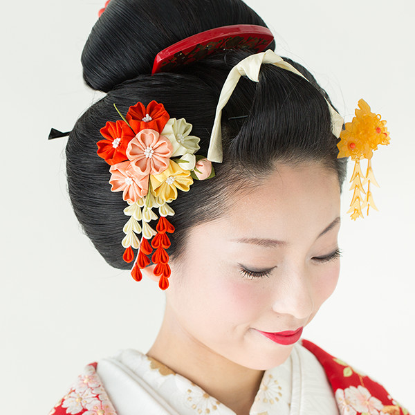 予約】 日本髪用笄 和装髪飾り 豪華 かんざし 婚礼 ⑪【鳥】 お様 結婚 