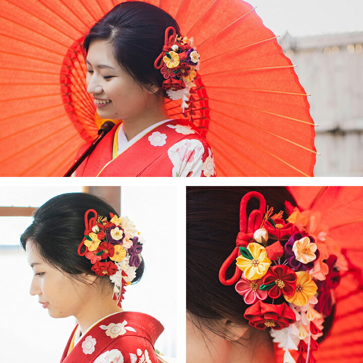 楽天市場】桜梅九輪【ハレの日髪飾り】【成人式】髪飾り 浴衣 袴  