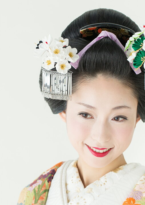 楽天市場】梅に鶴 ビラかんざし 【ブライダル】【花嫁】【和婚 