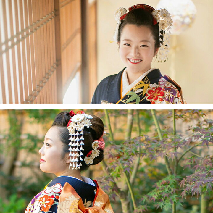 楽天市場】金ちらし花束かんざし【桐箱付】 ブライダル 花嫁 和婚 