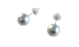 アコヤ真珠 ピアス K14WG ホワイトゴールド 7.0-7.5mm グレー あこや 本真珠 真珠 あこや真珠 パール ギフト プレゼント フォーマル カジュアル 冠婚葬祭 結婚式 卒業式 入学式