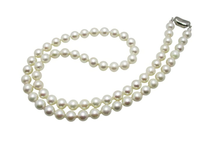 楽天市場】アコヤ真珠 セミ ロング ネックレス 8.0-8.5mm 60cm 