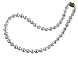 アコヤ真珠 ネックレス 8.0-8.5mm グレー あこや 本真珠 真珠 あこや真珠 パール ギフト プレゼント フォーマル カジュアル 冠婚葬祭