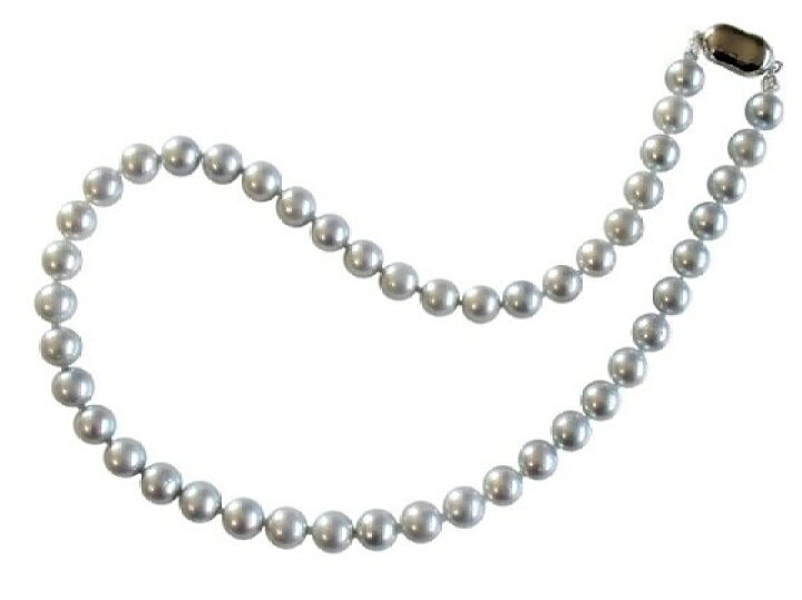 楽天市場】アコヤ真珠 ネックレス 8.0-8.5mm グレー あこや 本真珠 