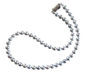 アコヤ真珠 ネックレス 6.5-7.0mm グレー あこや 本真珠 真珠 あこや真珠 パール ギフト プレゼント フォーマル カジュアル 冠婚葬祭