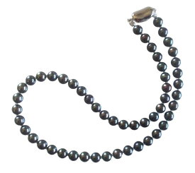 アコヤ真珠 ネックレス 7.0-7.5mm ブラックグリーン あこや 本真珠 黒 真珠 あこや真珠 パール ギフト プレゼント フォーマル カジュアル 冠婚葬祭 結婚式 卒業式 入学式