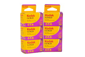 Kodak カラーネガフィルム GOLD 200 35mm 36枚撮 6本set