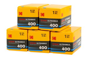 Eastman Kodak �J���[�l�K�t�B���� ULTRAMAX 400 35mm 36���B 5�{set