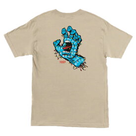 【 SANTA CRUZ / STRANGER THINGS SCREAMING LIGHTS S/S T-SHIRT / SAND 】サンタクルーズ 半袖 Tシャツ 蓄光プリント サンド ベージュ ストレンジャーシングス NETFLIX スケートボード